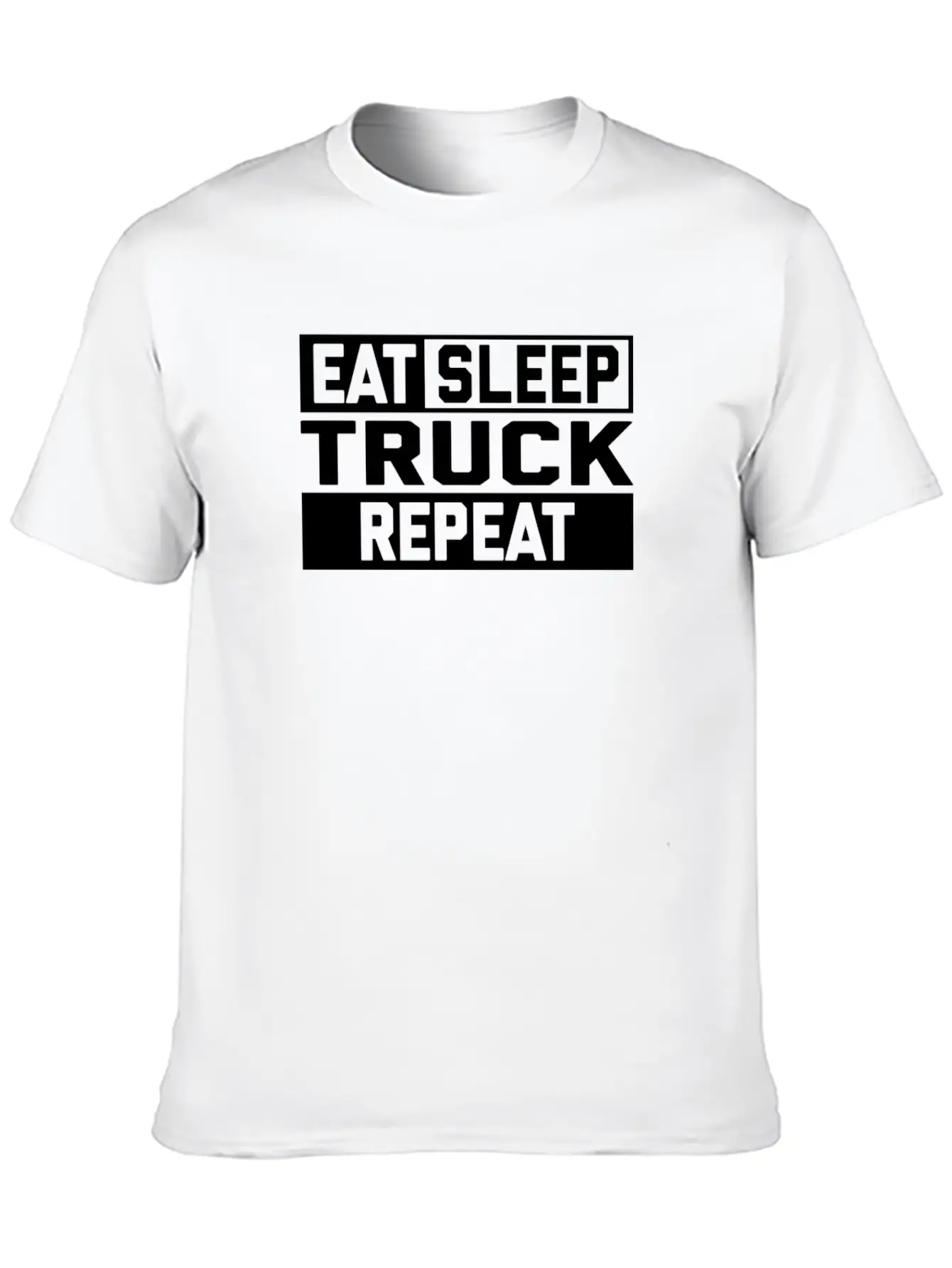 EAT SLEEP TRUCK REPEAT Breathable Graphic T-Shirt – Perfect For Casual Days