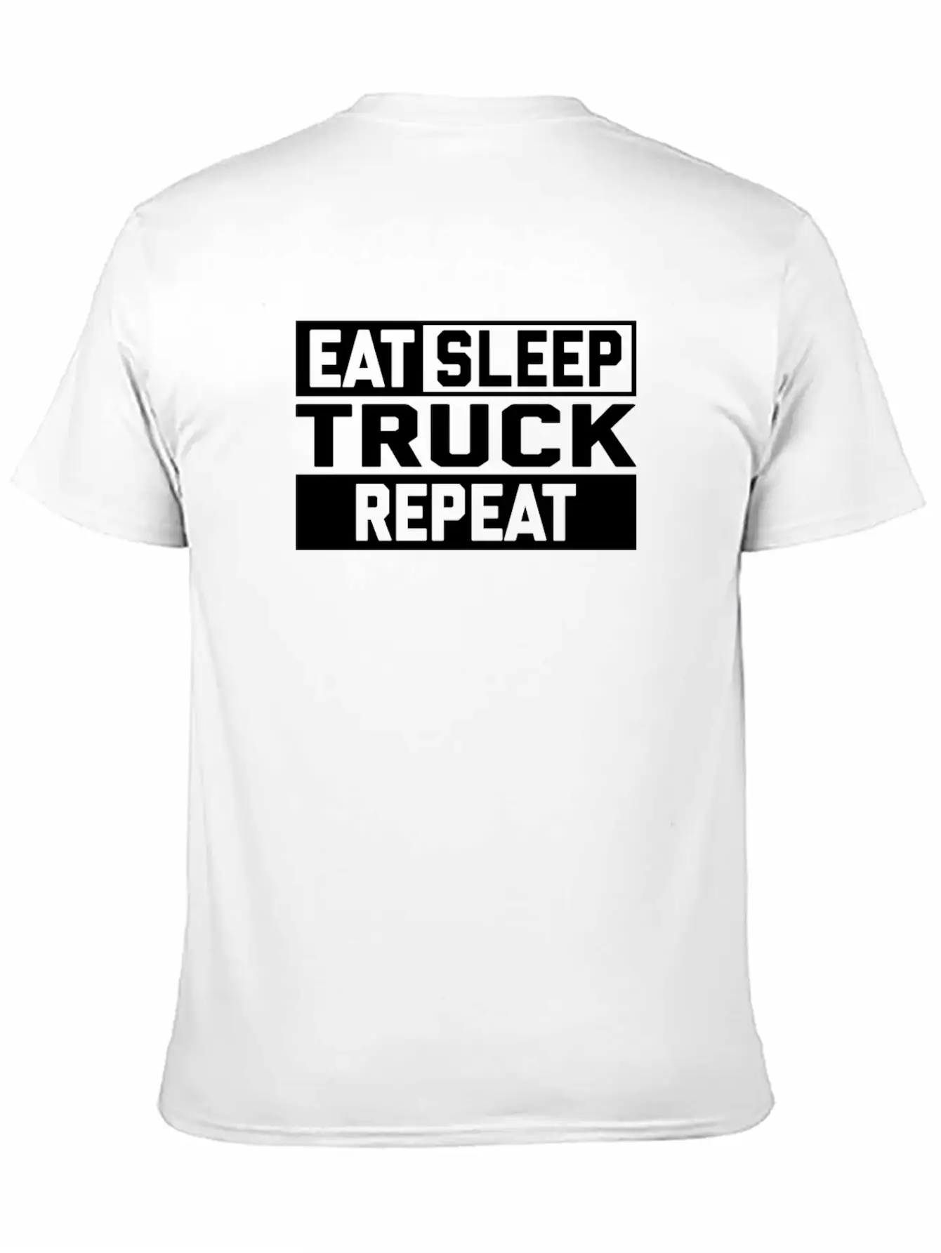 EAT SLEEP TRUCK REPEAT Breathable Graphic T-Shirt – Perfect For Casual Days