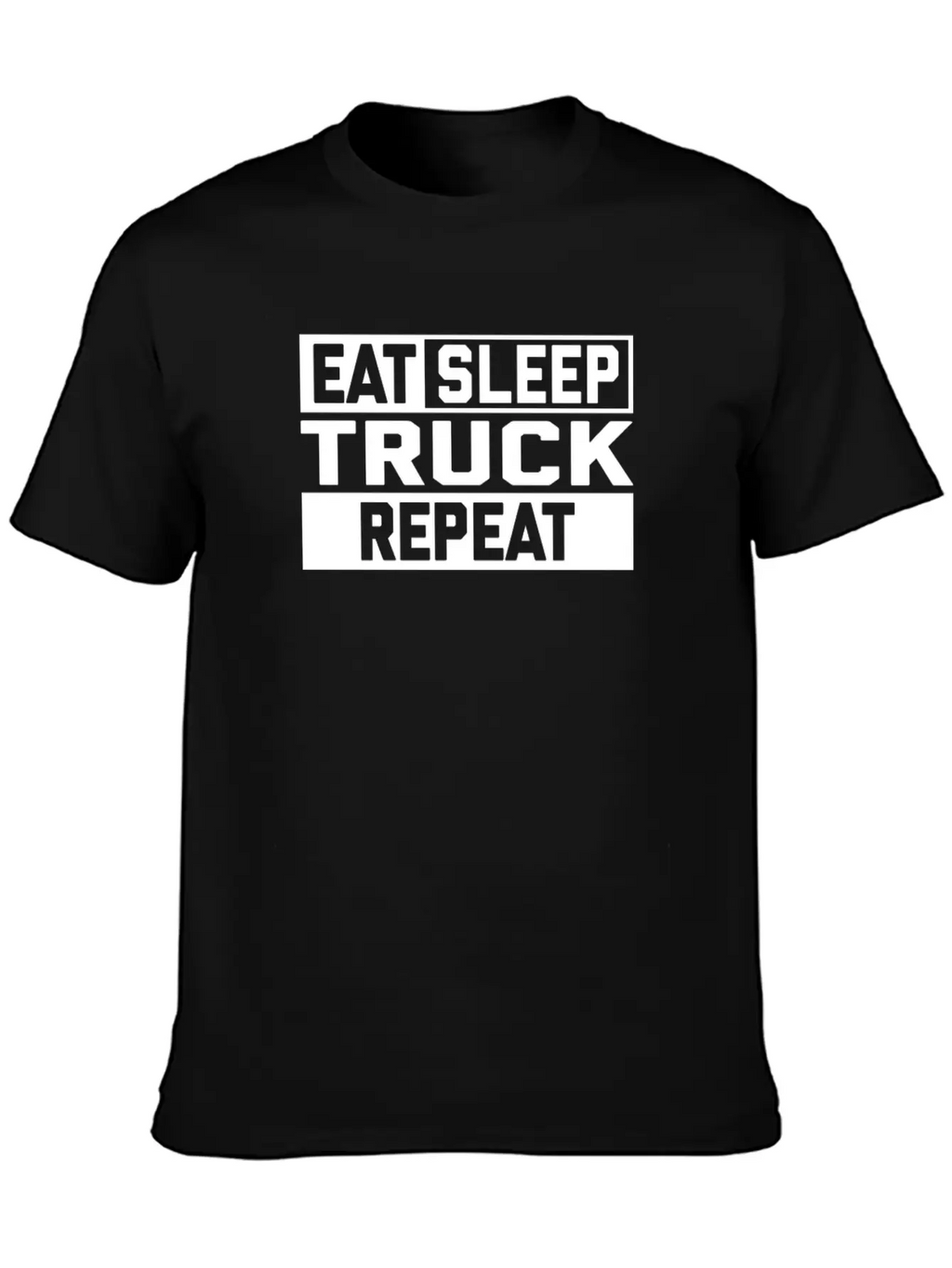 EAT SLEEP TRUCK REPEAT Breathable Graphic T-Shirt – Perfect For Casual Days