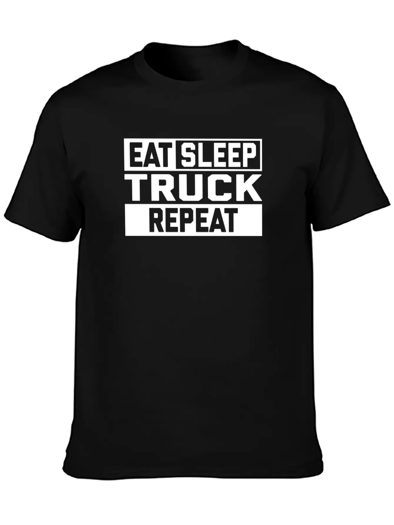 EAT SLEEP TRUCK REPEAT Breathable Graphic T-Shirt – Perfect For Casual Days