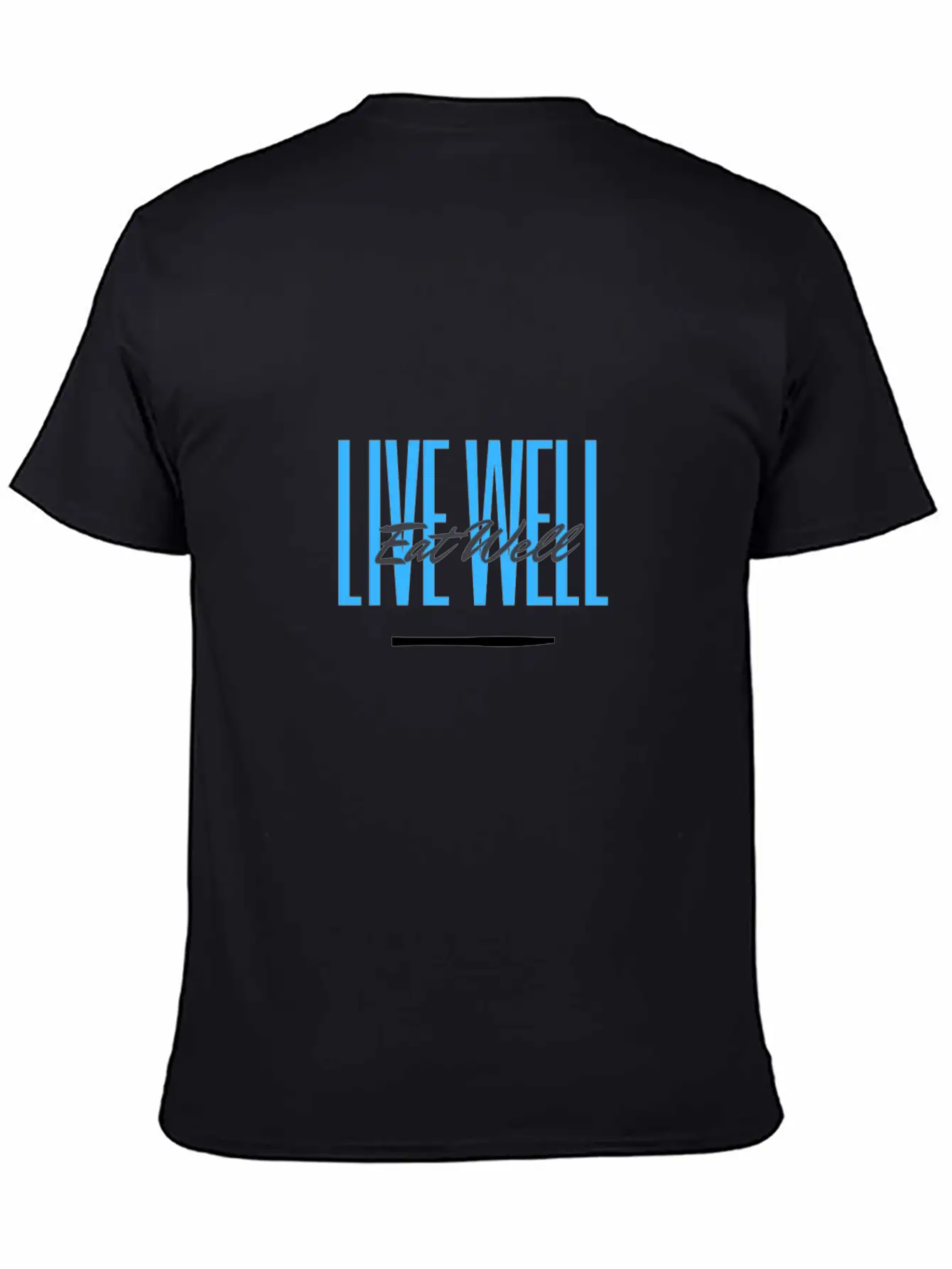 Eat Well Live Well Basic Graphic T-Shirt – Daily Comfort In Soft Cotton