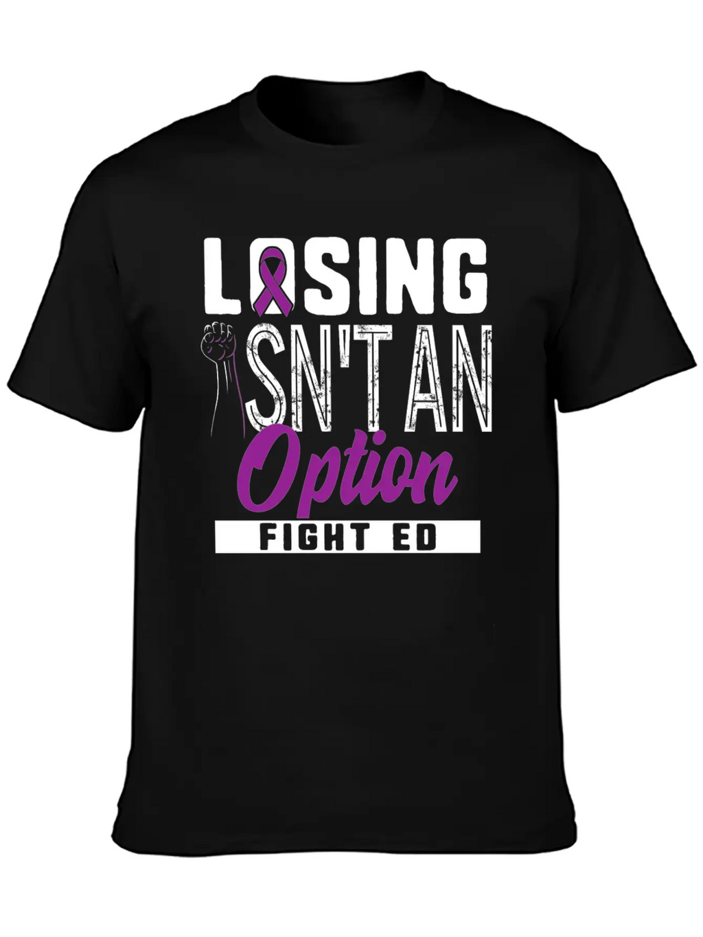 Eating Disorder Recovery Shirt Losing Isn't Modern Fit Casual T-Shirt – Clean And Versatile Design