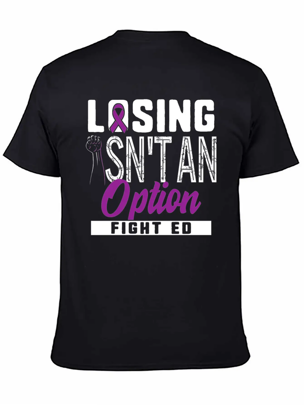 Eating Disorder Recovery Shirt Losing Isn't Modern Fit Casual T-Shirt – Clean And Versatile Design