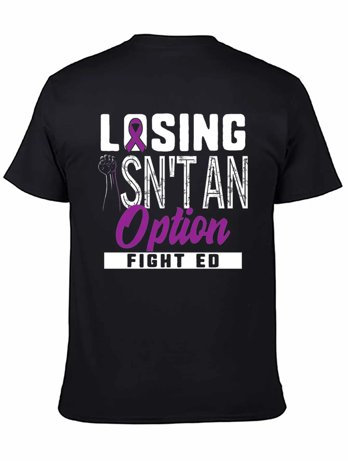 Eating Disorder Recovery Shirt Losing Isn't Modern Fit Casual T-Shirt – Clean And Versatile Design