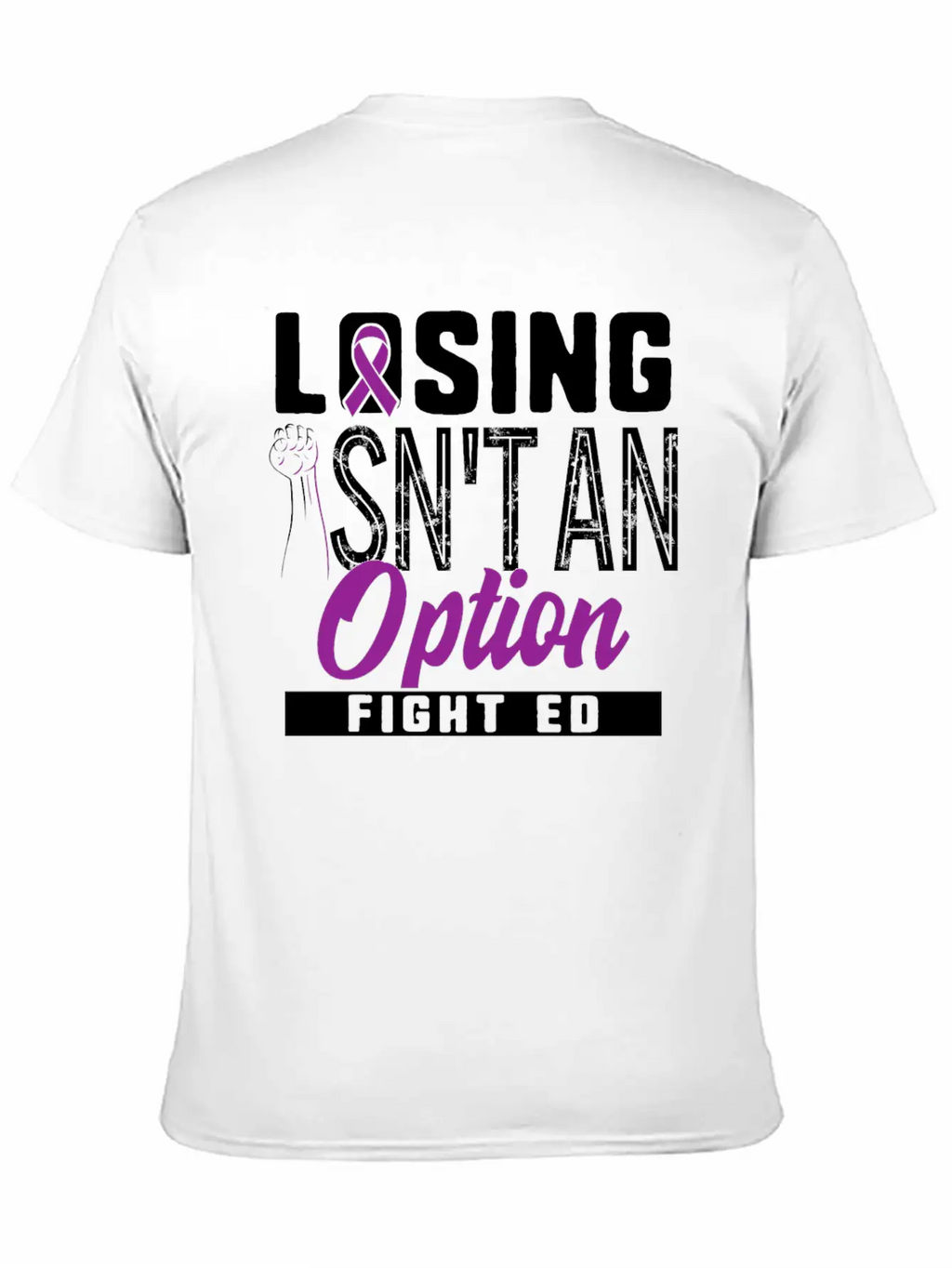 Eating Disorder Recovery Shirt Losing Isn't Modern Fit Casual T-Shirt – Clean And Versatile Design