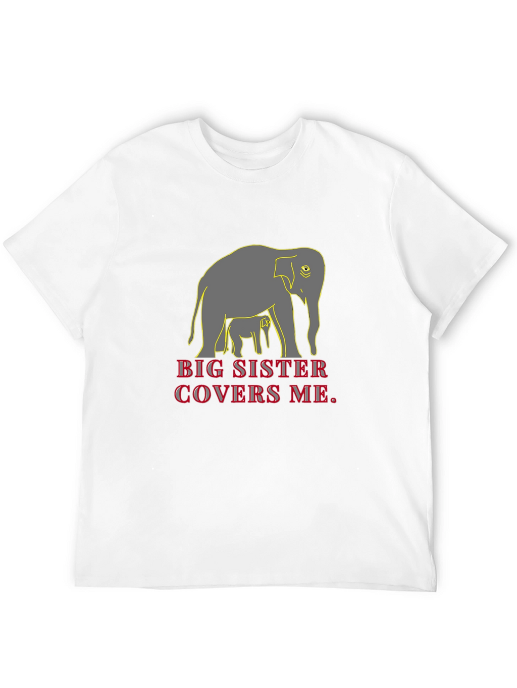 Big Sister Elephant Graphic T-Shirt