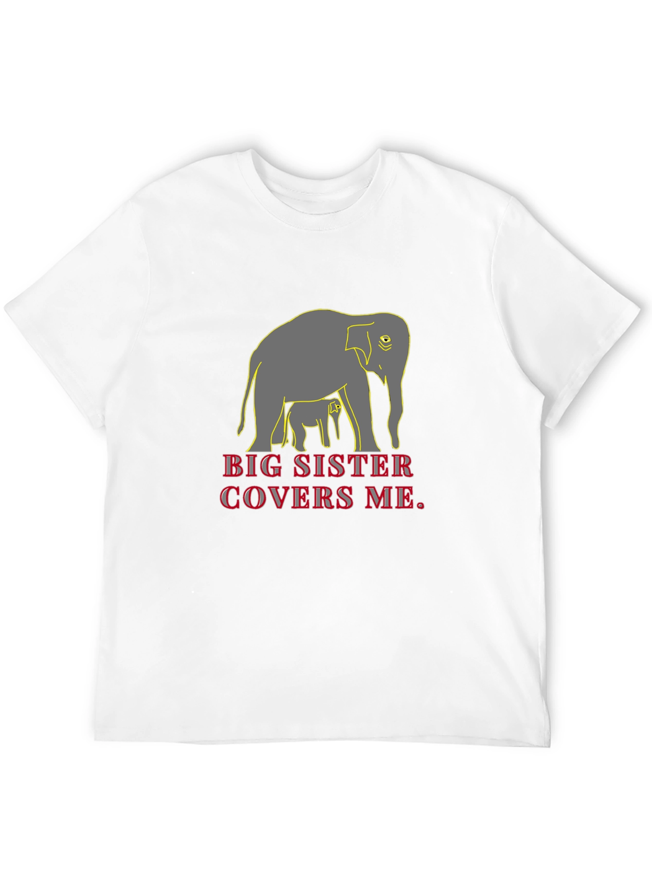 Big Sister Elephant Graphic T-Shirt