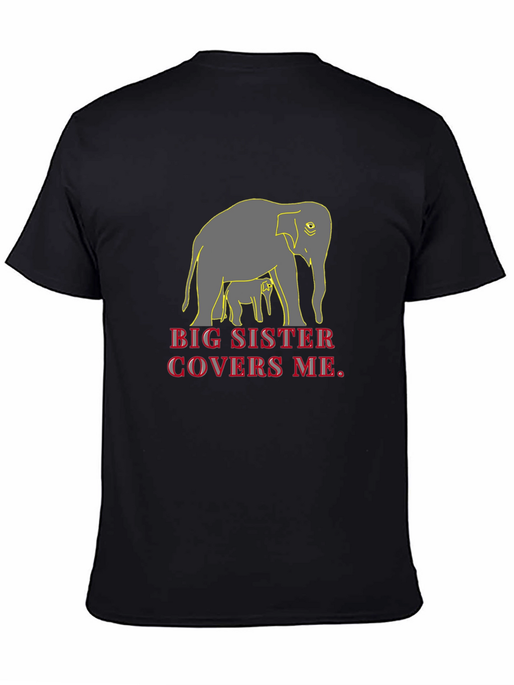 Big Sister Elephant Graphic T-Shirt