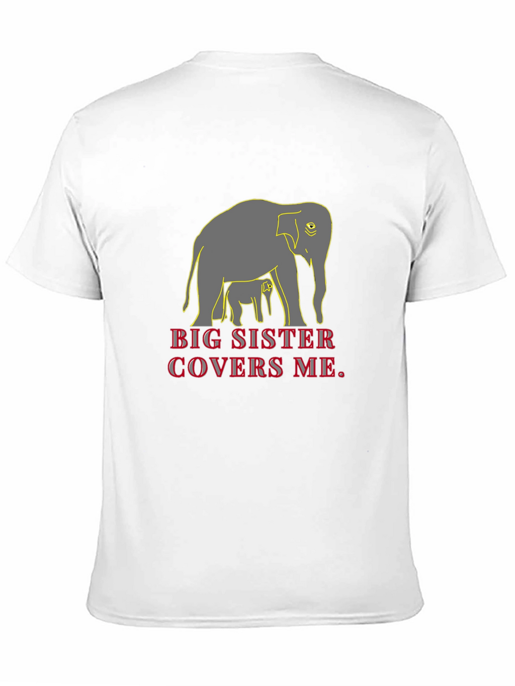 Big Sister Elephant Graphic T-Shirt