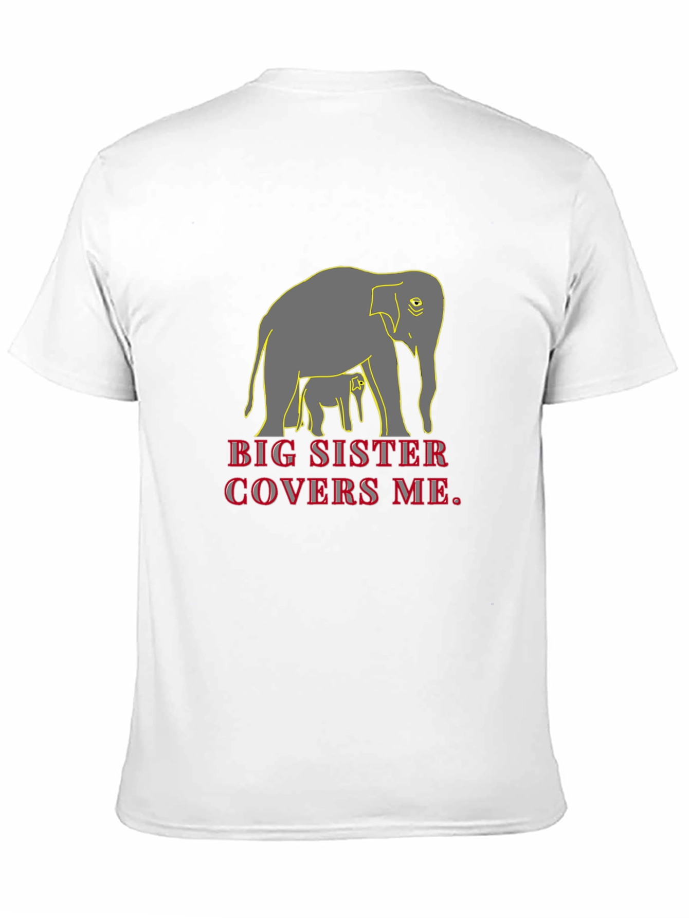 Big Sister Elephant Graphic T-Shirt