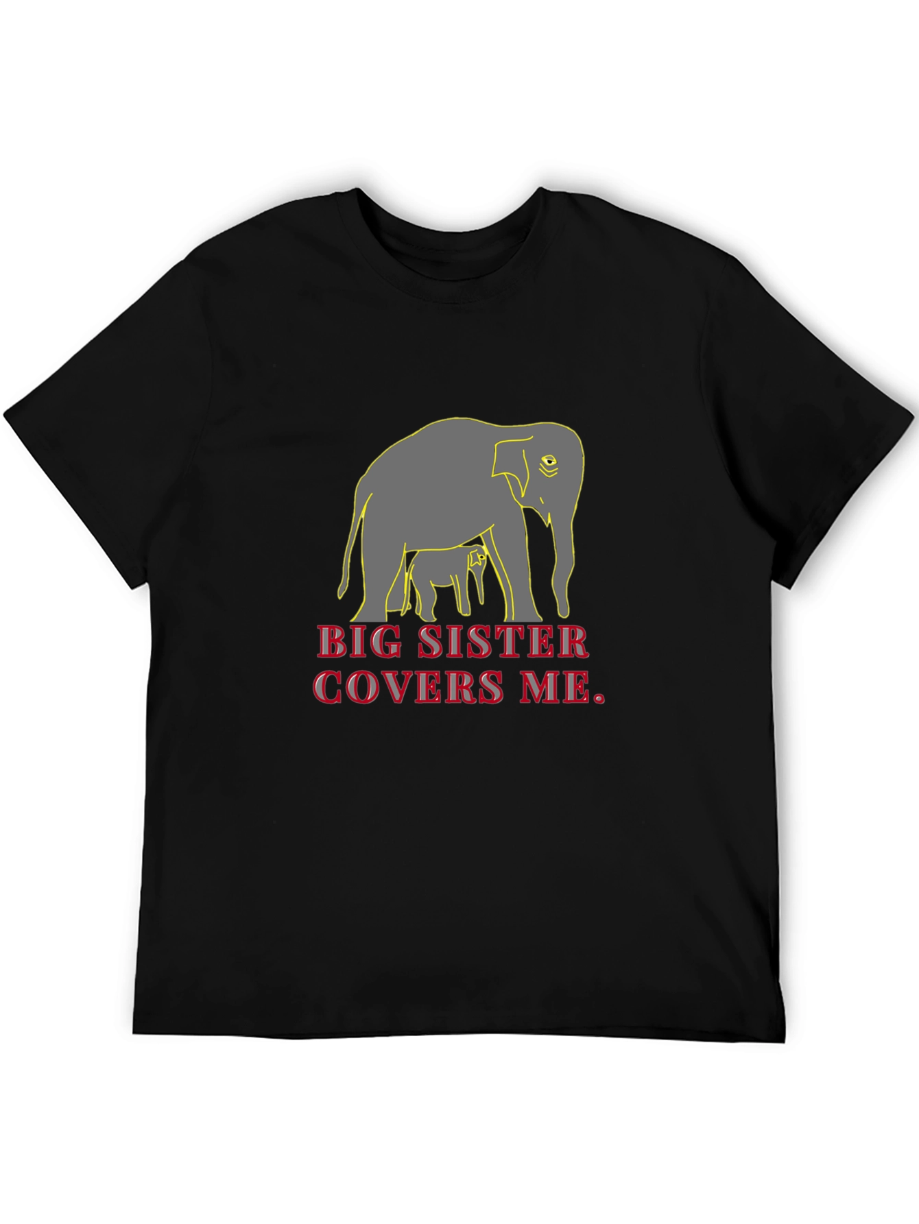 Big Sister Elephant Graphic T-Shirt