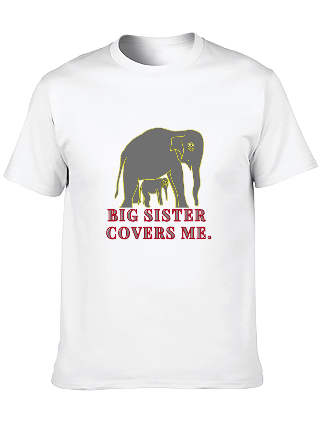 Big Sister Elephant Graphic T-Shirt