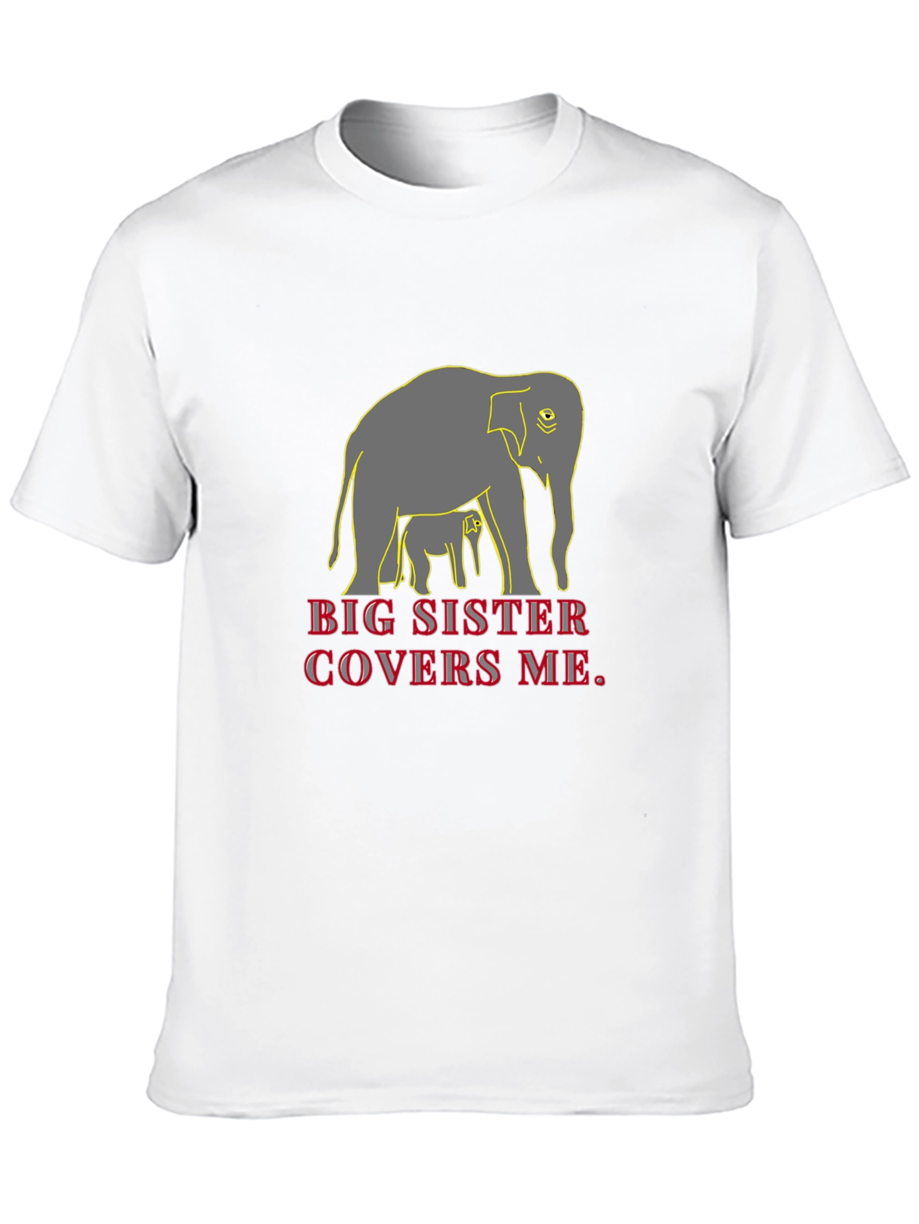 Big Sister Elephant Graphic T-Shirt