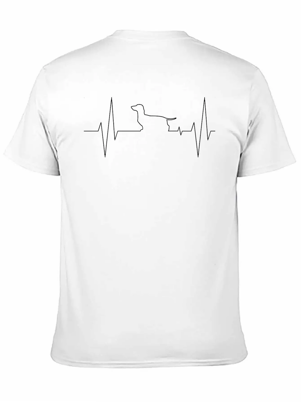 ECG Dog Unisex Casual T-Shirt – Clean Design For Daily Comfort