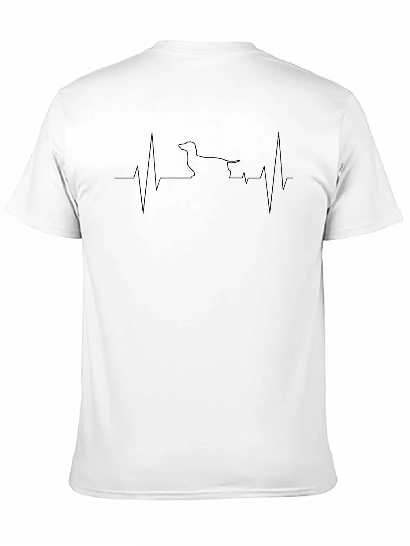 ECG Dog Unisex Casual T-Shirt – Clean Design For Daily Comfort