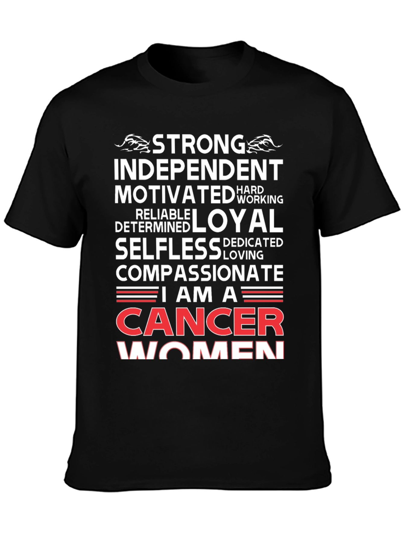 Cancer Women T-Shirt - Strong Independent