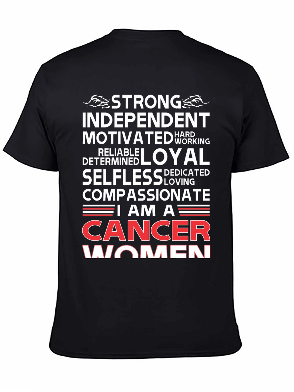 Cancer Women T-Shirt - Strong Independent