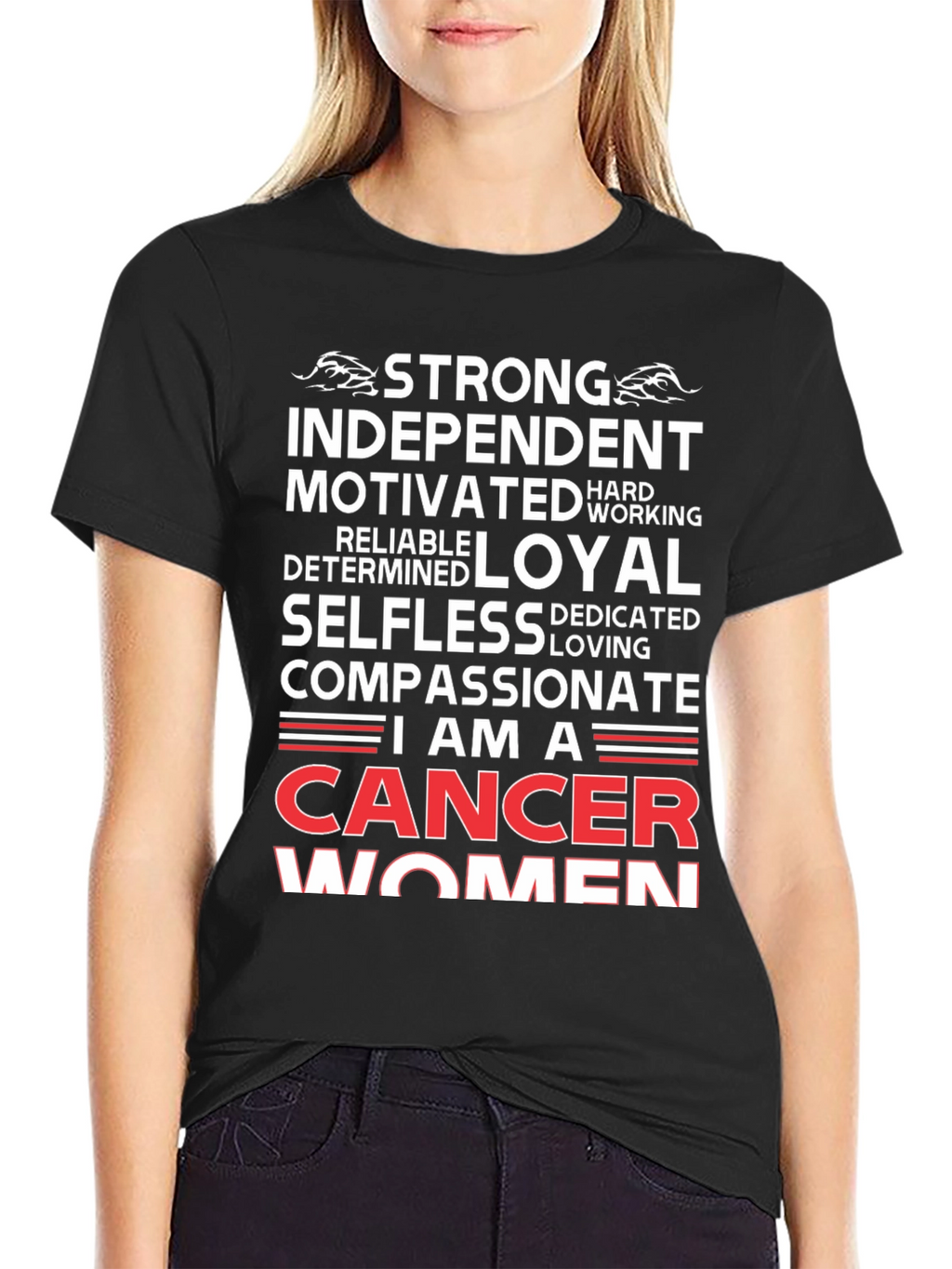 Cancer Women T-Shirt - Strong Independent