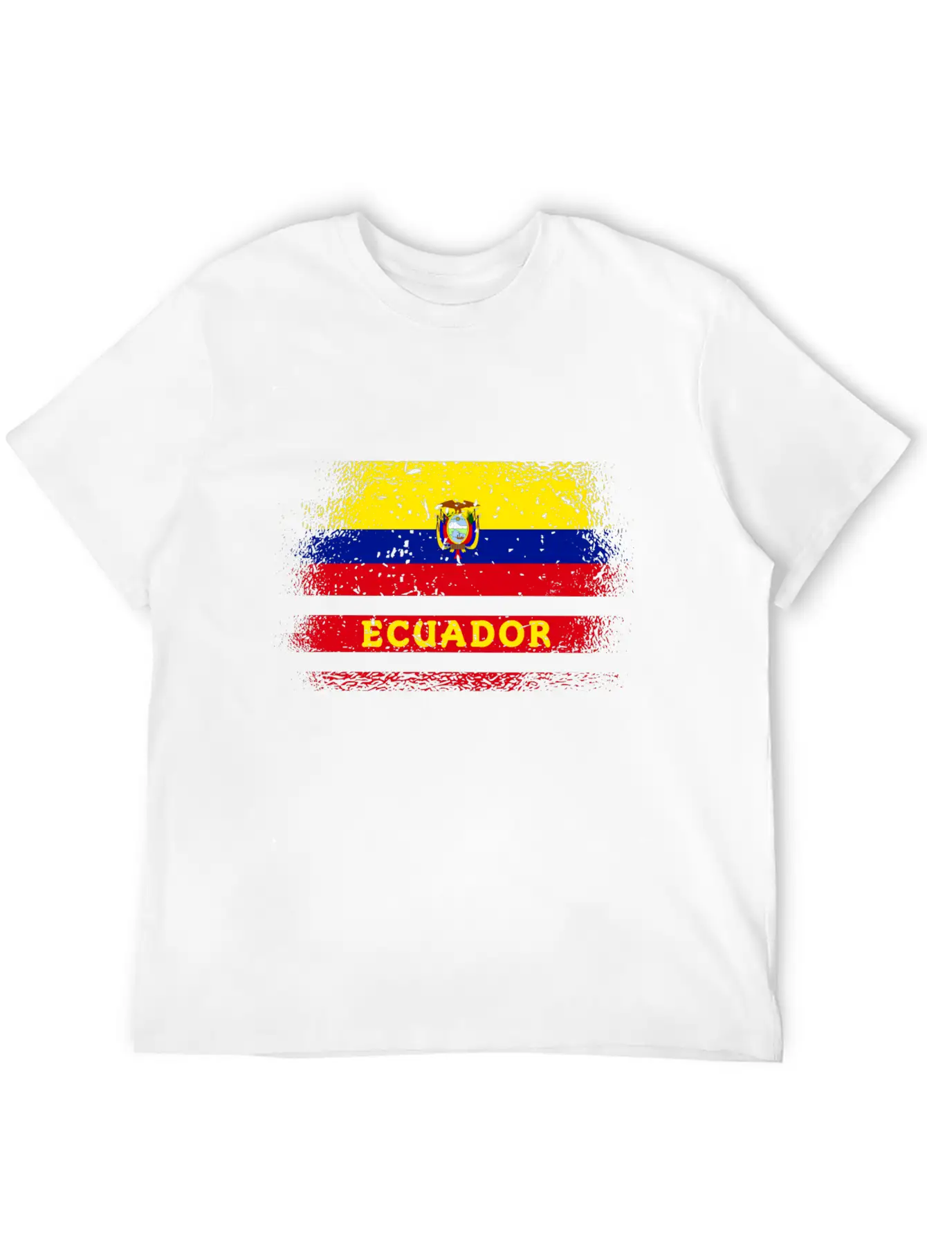 Ecuador Vintage Design / Flag Basic Graphic T-Shirt – Daily Comfort In Soft Cotton