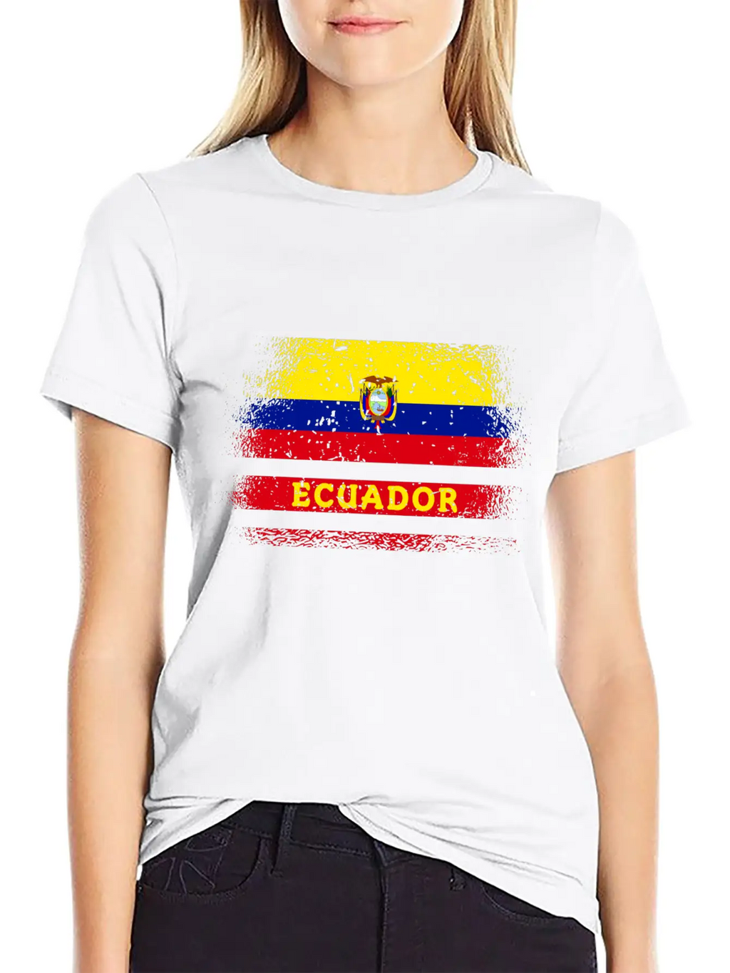Ecuador Vintage Design / Flag Basic Graphic T-Shirt – Daily Comfort In Soft Cotton