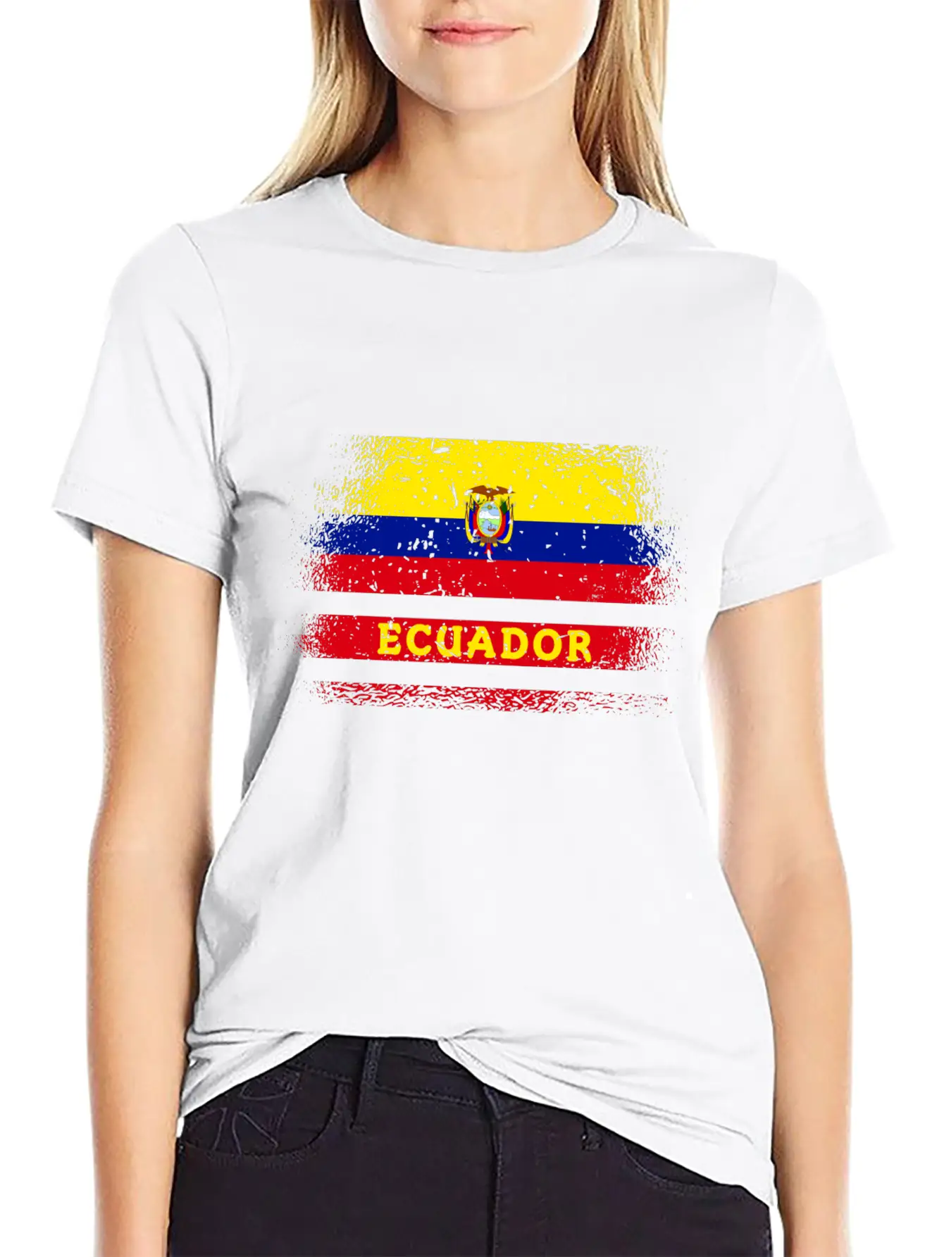 Ecuador Vintage Design / Flag Basic Graphic T-Shirt – Daily Comfort In Soft Cotton