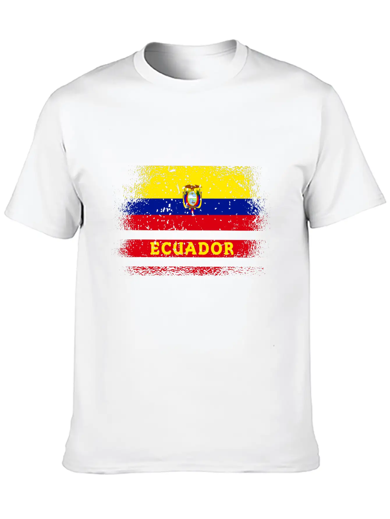 Ecuador Vintage Design / Flag Basic Graphic T-Shirt – Daily Comfort In Soft Cotton