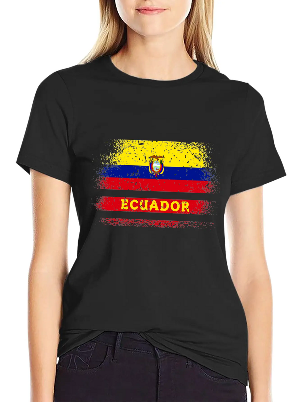Ecuador Vintage Design / Flag Basic Graphic T-Shirt – Daily Comfort In Soft Cotton