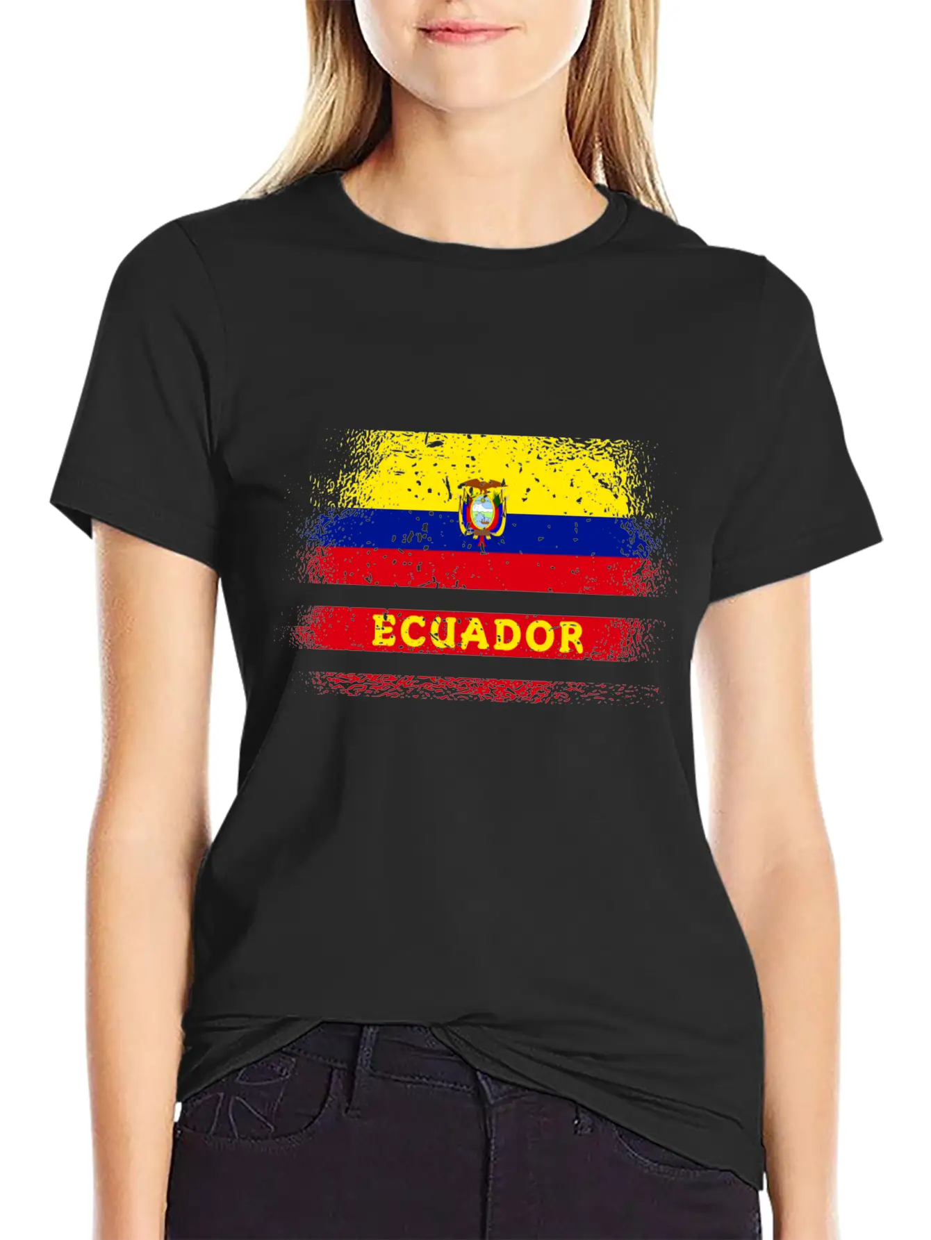 Ecuador Vintage Design / Flag Basic Graphic T-Shirt – Daily Comfort In Soft Cotton