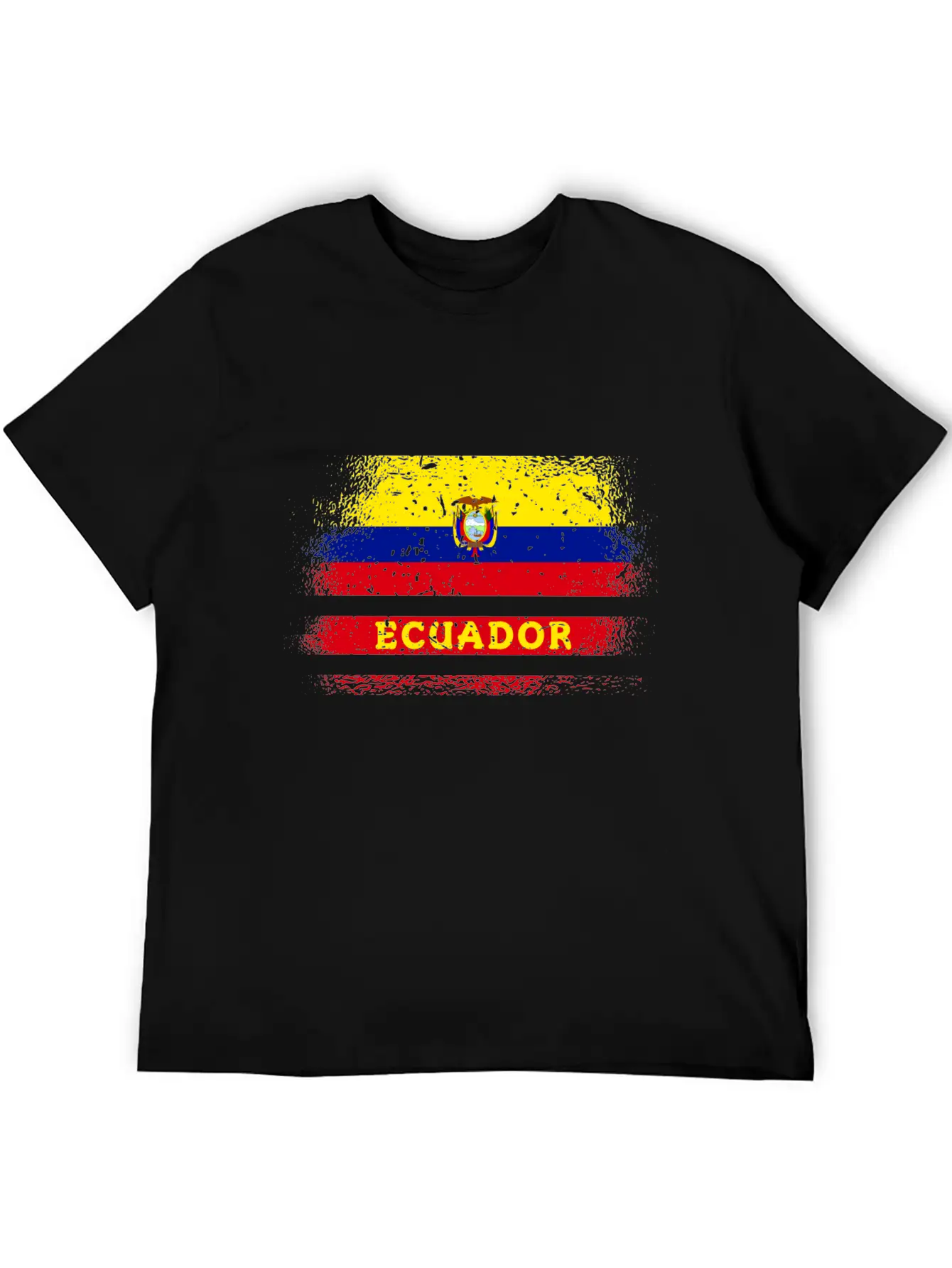 Ecuador Vintage Design / Flag Basic Graphic T-Shirt – Daily Comfort In Soft Cotton