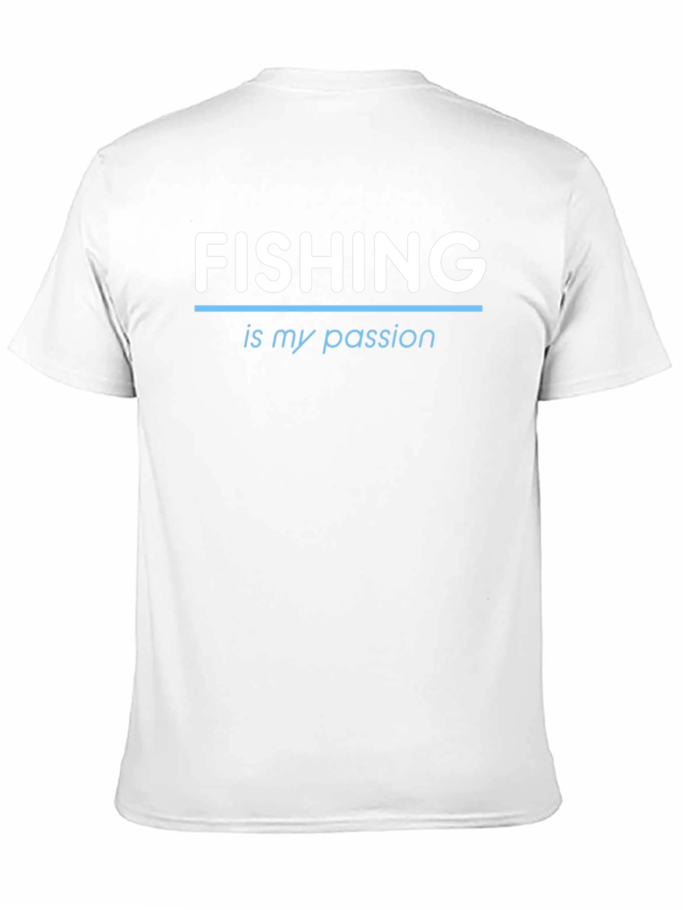 Fishing is My Passion Tee - Black Crew Neck