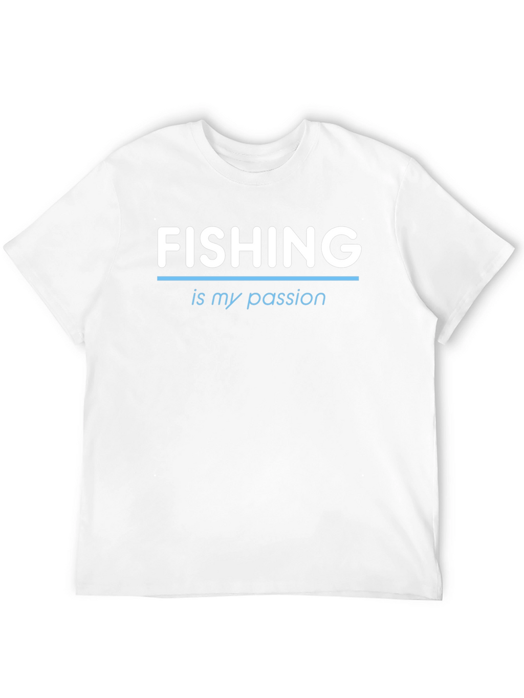 Fishing is My Passion Tee - Black Crew Neck