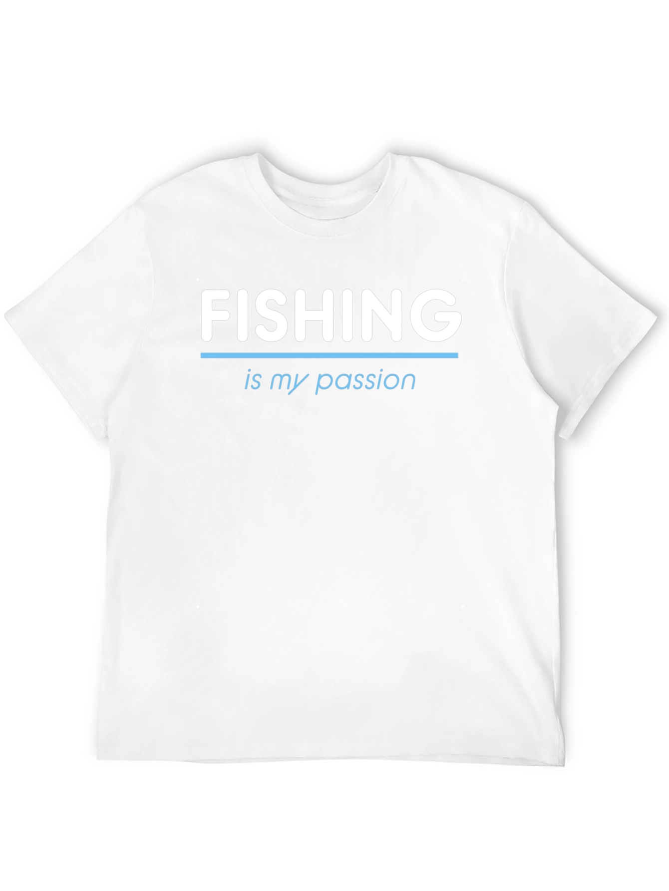 Fishing is My Passion Tee - Black Crew Neck