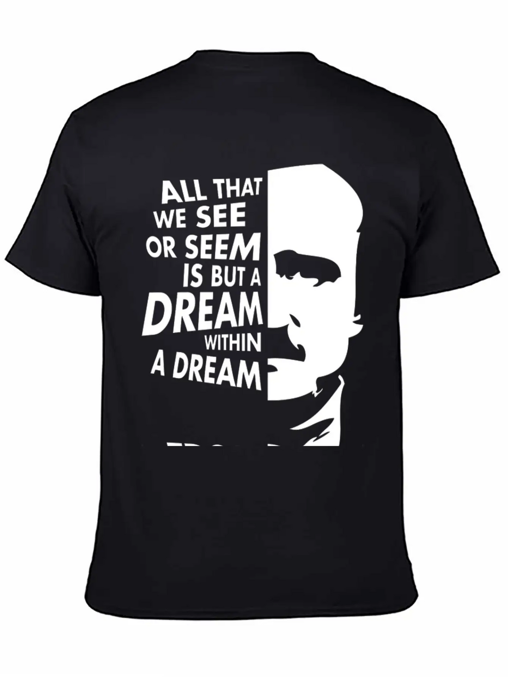 Edgar Allan Poe Dream Within A Dream Relaxed Everyday Tee – Lightweight And Durable Cotton