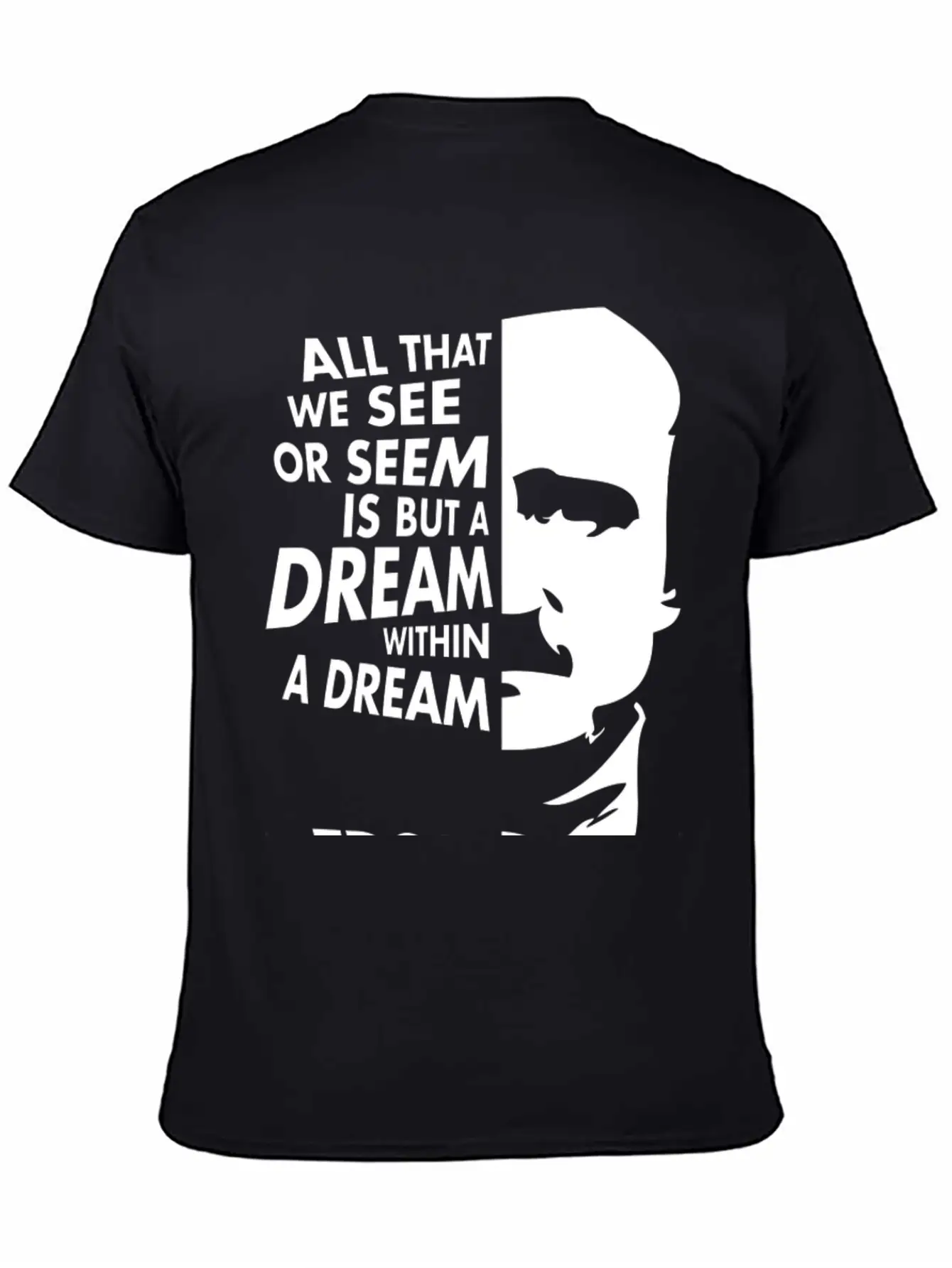Edgar Allan Poe Dream Within A Dream Relaxed Everyday Tee – Lightweight And Durable Cotton