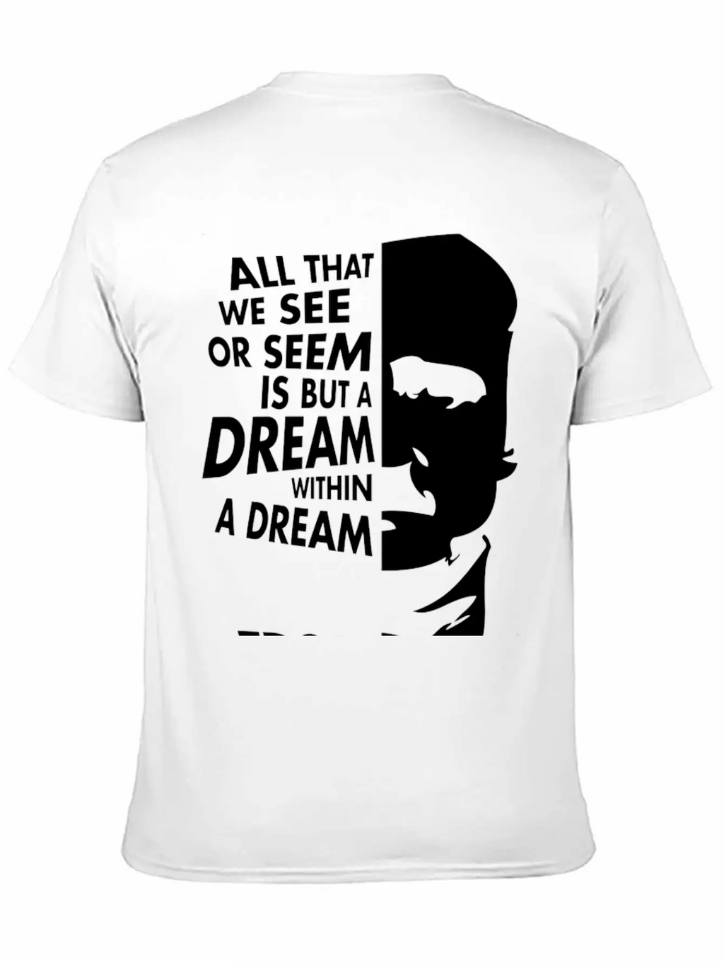 Edgar Allan Poe Dream Within A Dream Relaxed Everyday Tee – Lightweight And Durable Cotton