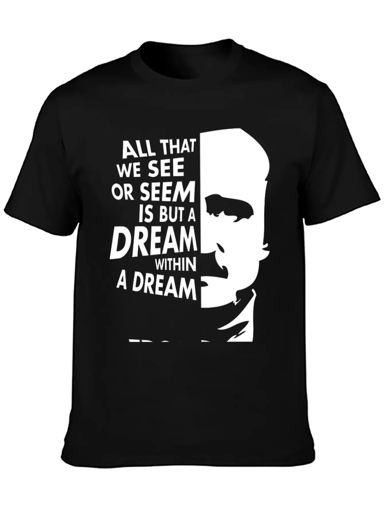 Edgar Allan Poe Dream Within A Dream Relaxed Everyday Tee – Lightweight And Durable Cotton