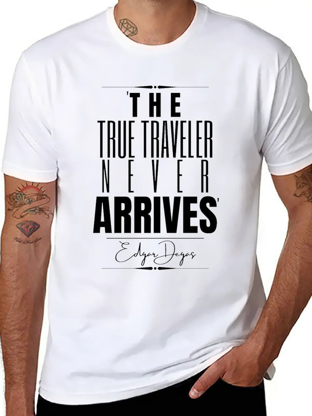 Edgar Degas Historical Quote Timeless Short Sleeve Tee – Comfy And Minimalist Design