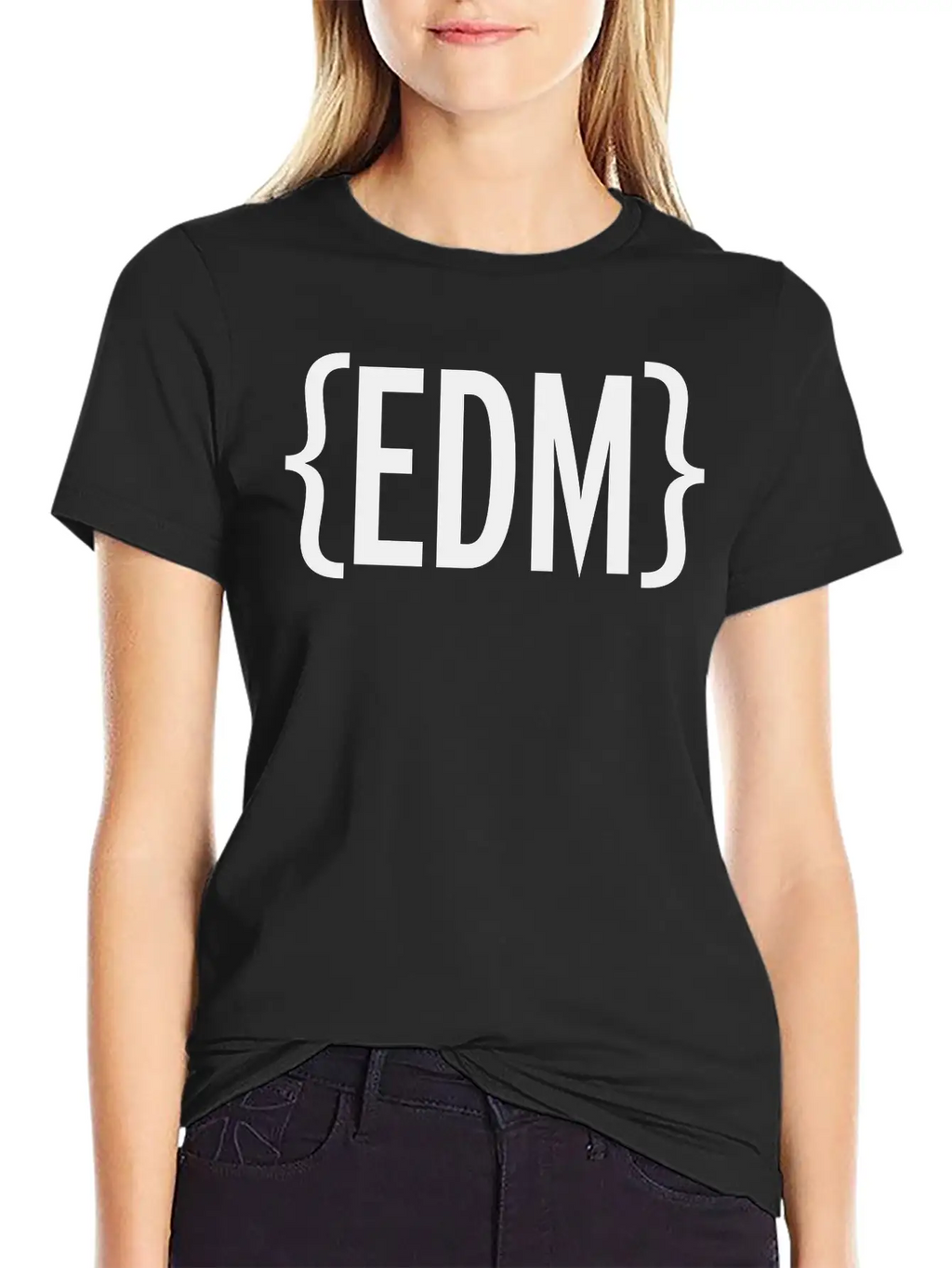 EDM Brackets Relaxed Everyday Tee – Lightweight And Durable Cotton