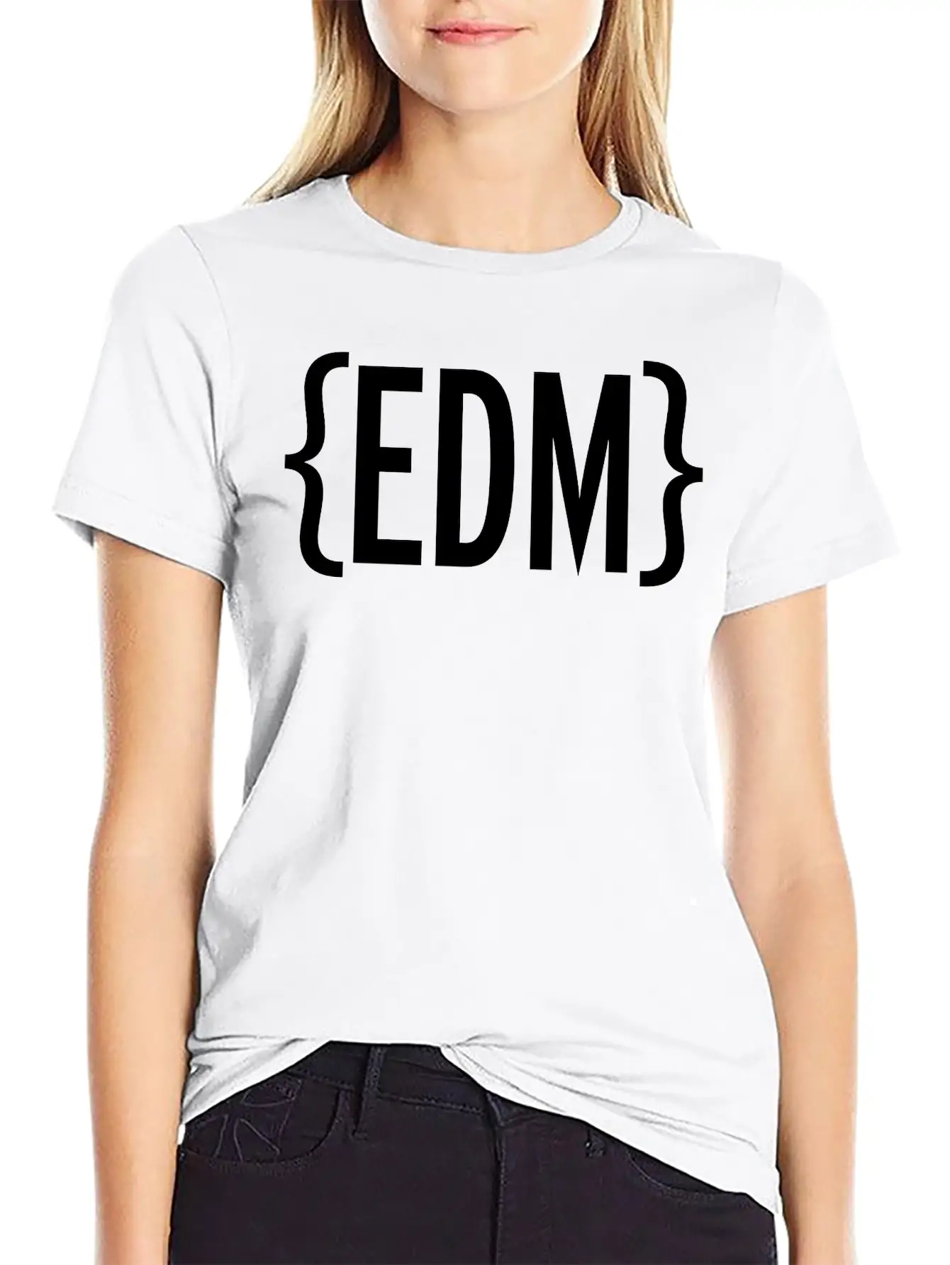 EDM Brackets Relaxed Everyday Tee – Lightweight And Durable Cotton