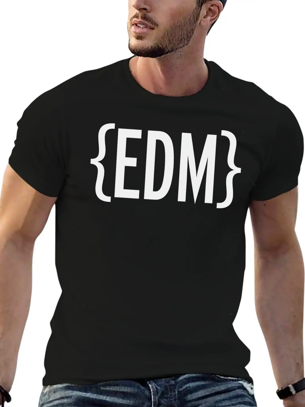 EDM Brackets Relaxed Everyday Tee – Lightweight And Durable Cotton