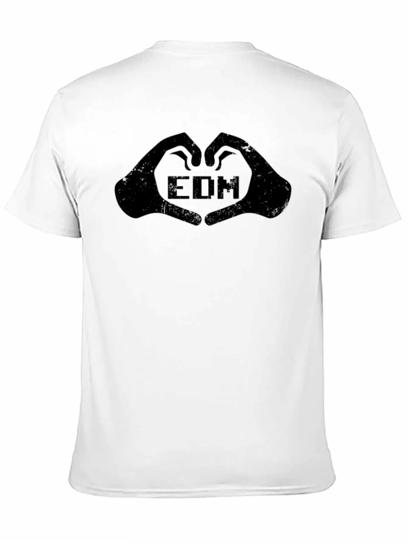 Edm Rave Hands Forming Heart Love Techno Gift Breathable Soft Cotton T-Shirt – Timeless Casual Look