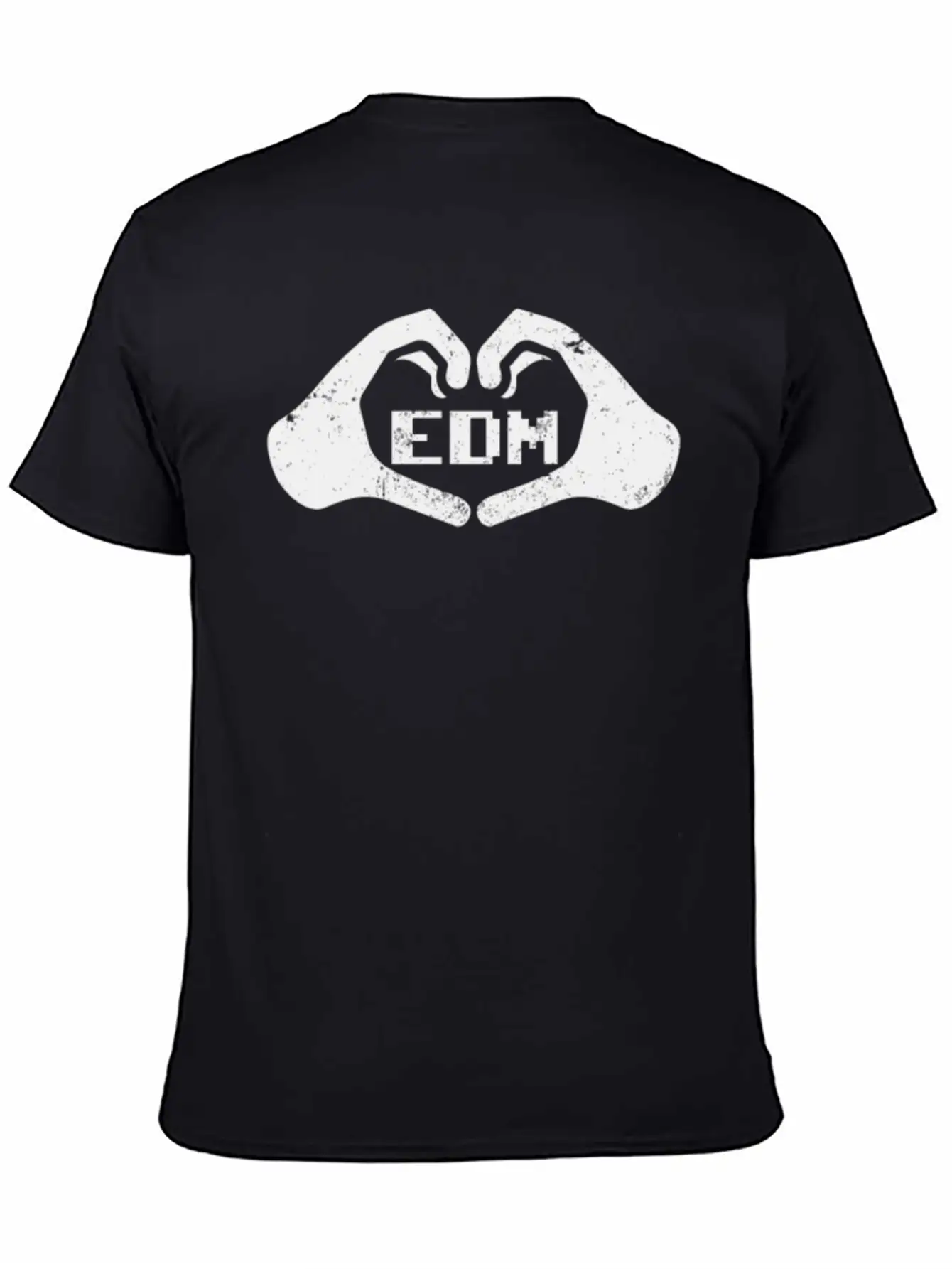 Edm Rave Hands Forming Heart Love Techno Gift Breathable Soft Cotton T-Shirt – Timeless Casual Look