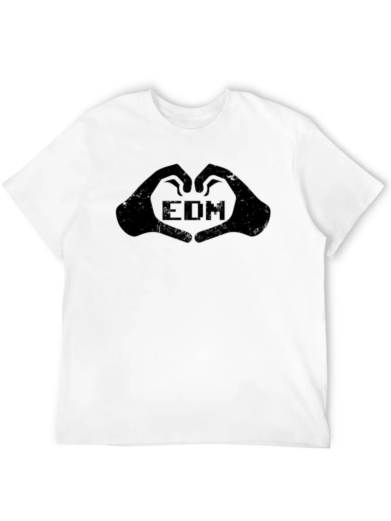 Edm Rave Hands Forming Heart Love Techno Gift Breathable Soft Cotton T-Shirt – Timeless Casual Look