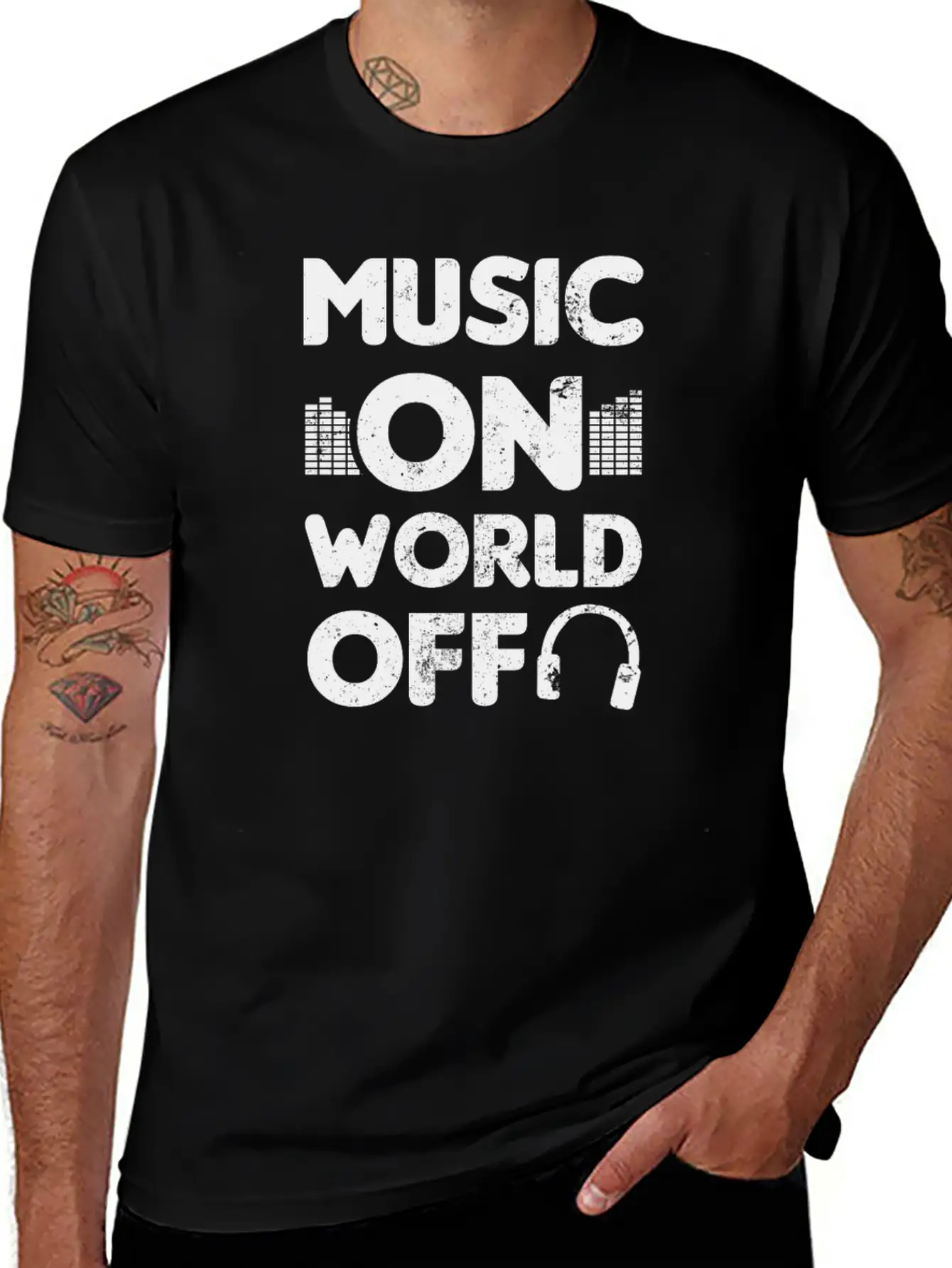 Edm Rave Music On World Off Gift Breathable Soft Cotton T-Shirt – Timeless Casual Look