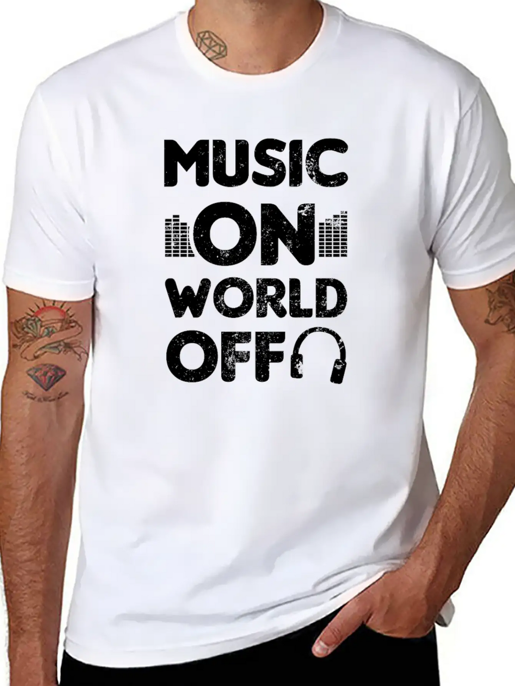 Edm Rave Music On World Off Gift Breathable Soft Cotton T-Shirt – Timeless Casual Look