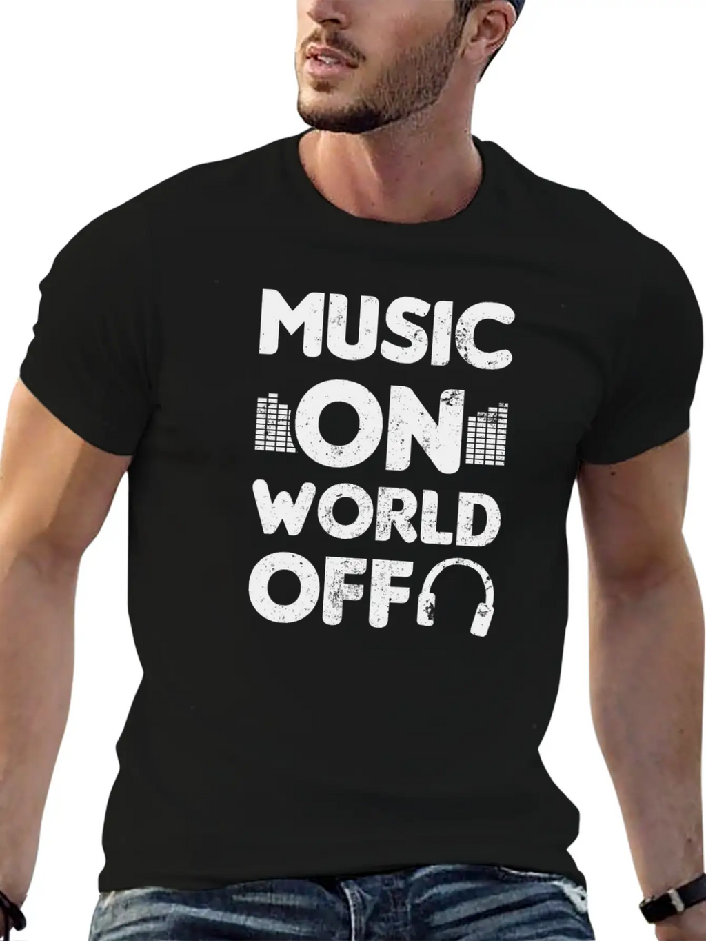 Edm Rave Music On World Off Gift Breathable Soft Cotton T-Shirt – Timeless Casual Look