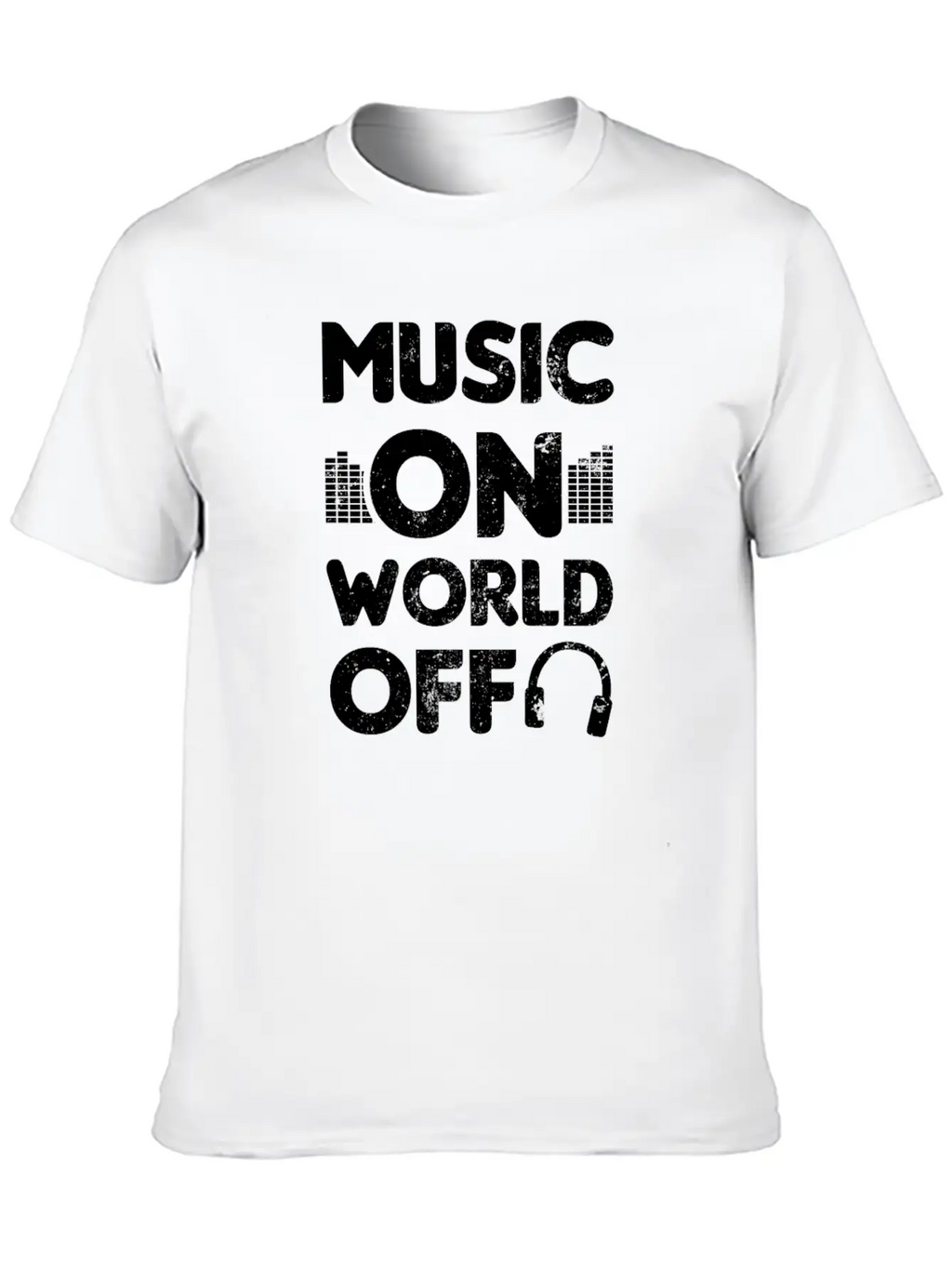 Edm Rave Music On World Off Gift Breathable Soft Cotton T-Shirt – Timeless Casual Look
