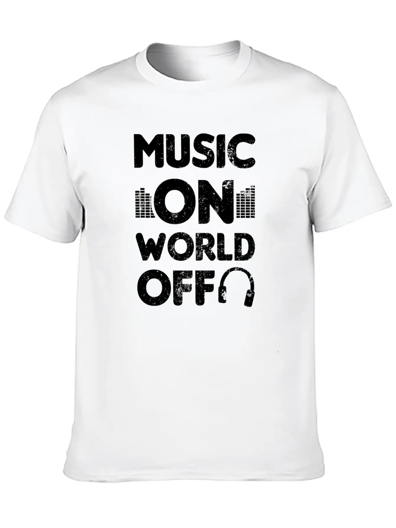 Edm Rave Music On World Off Gift Breathable Soft Cotton T-Shirt – Timeless Casual Look