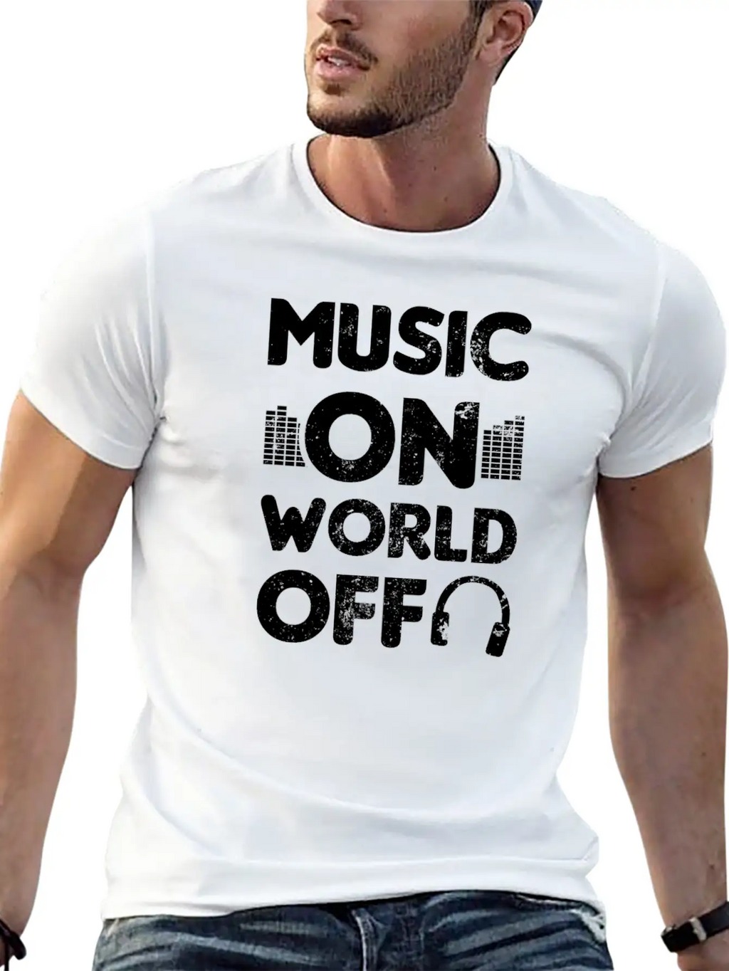 Edm Rave Music On World Off Gift Breathable Soft Cotton T-Shirt – Timeless Casual Look