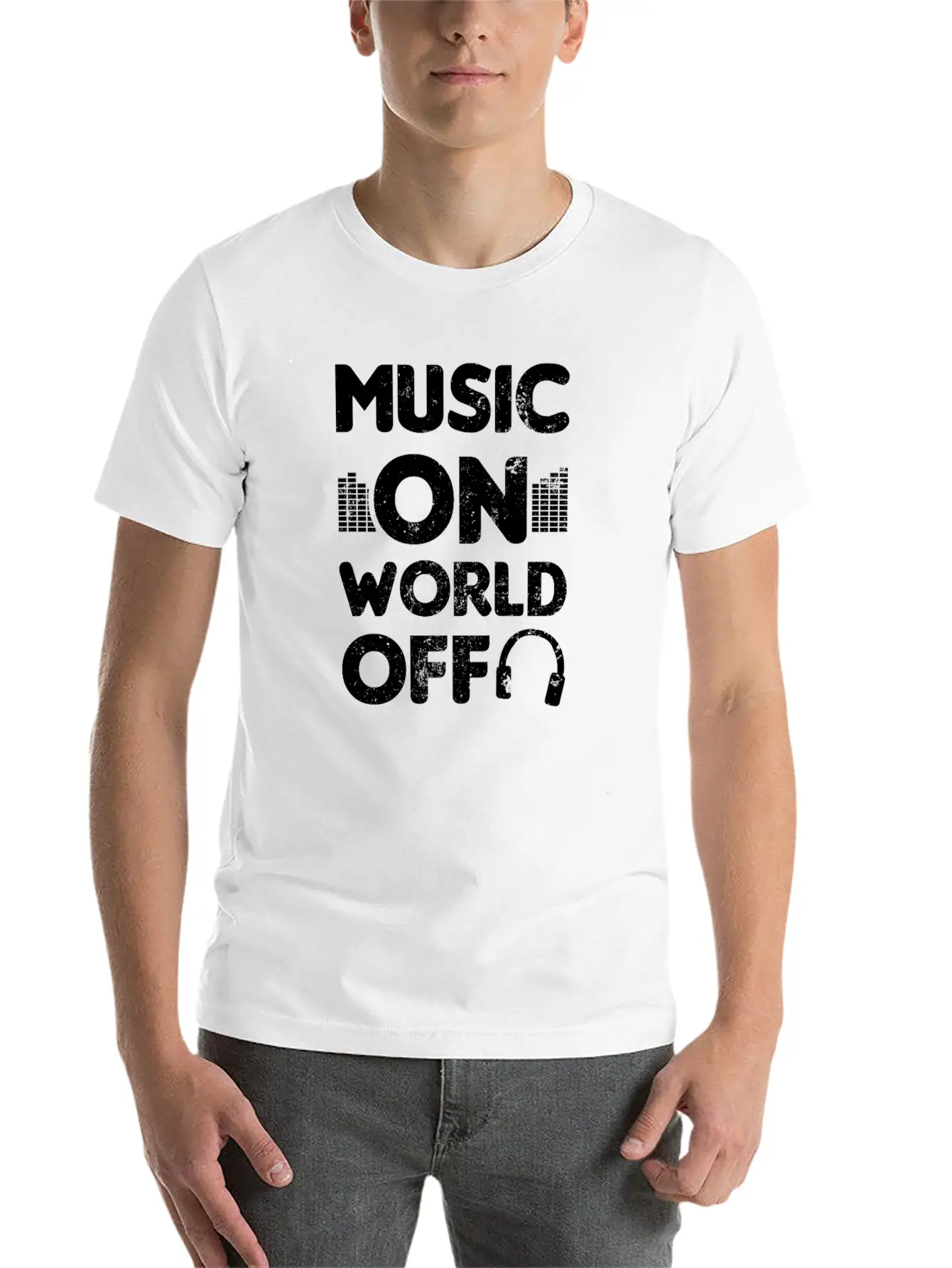Edm Rave Music On World Off Gift Breathable Soft Cotton T-Shirt – Timeless Casual Look